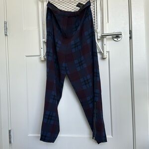 Babaton plaid crop trouser